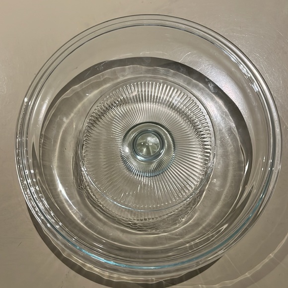 Pyrex G-5-C Ice Blue Replacement Lid for Corning French White 1.5 Qt. Casserole - Picture 4 of 9